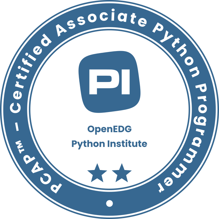 PCAP certification badge