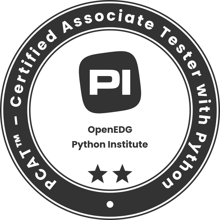 PCAT certification badge